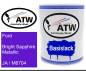 Preview: Ford, Bright Sapphire Metallic, JA / M6704: 1L Lackdose, von ATW Autoteile West.